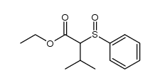 ethyl 3-methyl-2-(phenylsulfinyl)butanoate Structure