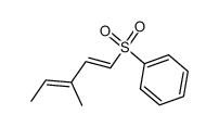(E,E)-3-dimethylpent-1,3-dienyl phenyl sulphone结构式