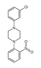 1-(3-chlorophenyl)-4-(2-nitrophenyl)piperazine Structure