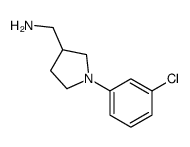 1-[1-(3-chlorophenyl)pyrrolidin-3-yl]methanamine(SALTDATA: 1.3HCl 1.5H2O)结构式