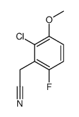 (2-Chloro-6-fluoro-3-methoxyphenyl)acetonitrile Structure