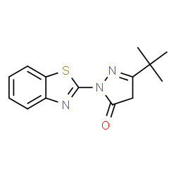 1-BENZOTHIAZOL-2-YL-3-(TERT-BUTYL)-2-PYRAZOLIN-5-ONE Structure