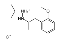 [1-(2-methoxyphenyl)propan-2-ylamino]-propan-2-yl-azanium chloride Structure