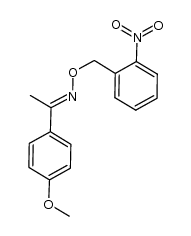 (E)-4-methoxyacetophenone oxime O-2-nitrobenzyl ether结构式