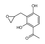 1-[2,4-dihydroxy-3-(oxiran-2-ylmethyl)phenyl]ethanone Structure