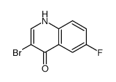 3-溴-6-氟-4-羟基喹啉结构式
