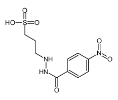 3-[2-(4-nitrobenzoyl)hydrazinyl]propane-1-sulfonic acid结构式