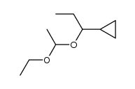 1-cyclopropyl-1-(1-ethoxyethoxy)propane Structure