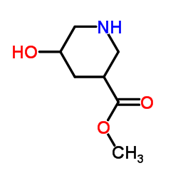 5-羟基-3-哌啶甲酸甲酯结构式