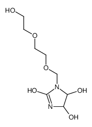 4,5-dihydroxy-1-[2-(2-hydroxyethoxy)ethoxymethyl]imidazolidin-2-one结构式