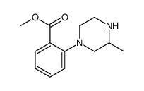 2-(3-甲基哌嗪-1-基)苯甲酸甲酯结构式