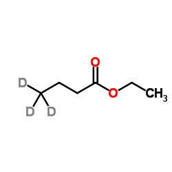 丁酸乙酯-d3结构式