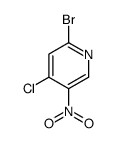 2-溴-4-氯-5-硝基吡啶结构式