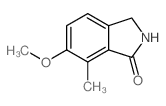 1H-Isoindol-1-one, 2,3-dihydro-6-Methoxy-7-Methyl-结构式