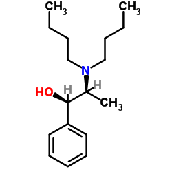 (1R,2S)-2-二丁氨基-1-苯基-1-丙醇结构式
