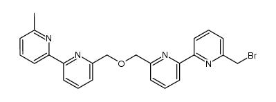 6'-bromomethyl-6'''-methyl-6,6″-[oxybis(methylene)]-bis-2,2'-bipyridine Structure