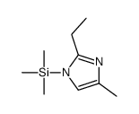 (2-ethyl-4-methylimidazol-1-yl)-trimethylsilane结构式