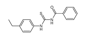 N-((4-ethylphenyl)carbamothioyl)benzamide结构式