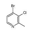 4-bromo-3-chloro-2-methylpyridine Structure