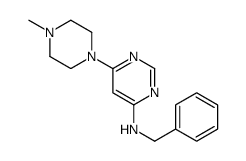N-benzyl-6-(4-methylpiperazin-1-yl)pyrimidin-4-amine Structure