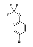 5-Bromo-2-[(trifluoromethyl)thio]pyridine Structure