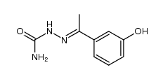 1-(3-hydroxy-phenyl)-ethanone semicarbazone结构式