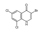 3-Bromo-6,8-dichloro-4-hydroxyquinoline Structure