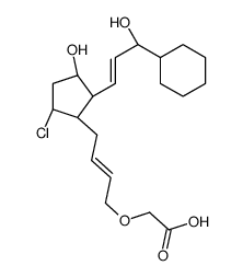 2-[(Z)-4-[(1R,2R,3R,5S)-5-chloro-2-[(E)-3-cyclohexyl-3-hydroxyprop-1-enyl]-3-hydroxycyclopentyl]but-2-enoxy]acetic acid Structure