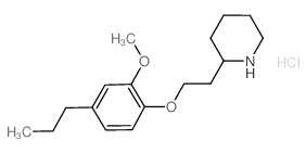 2-[2-(2-Methoxy-4-propylphenoxy)ethyl]piperidine hydrochloride Structure