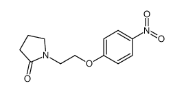 1-(2-(4-硝基苯氧基)乙基)吡咯烷-2-酮结构式
