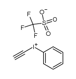ethynyl(phenyl)iodonium triflate Structure