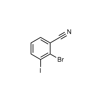2-Bromo-3-iodobenzonitrile Structure