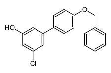 3-chloro-5-(4-phenylmethoxyphenyl)phenol Structure