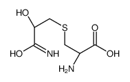 (2R)-2-amino-3-(3-amino-2-hydroxy-3-oxopropyl)sulfanylpropanoic acid结构式