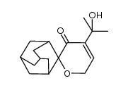4'-(2-hydroxypropan-2-yl)spiro[adamantane-2,2'-pyran]-3'(6'H)-one结构式