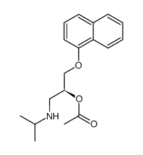 (S)-propranolol O-acetyl ester Structure