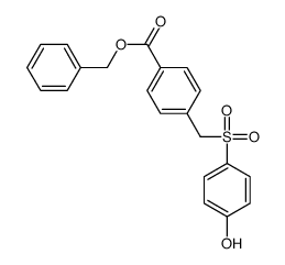 benzyl 4-[(4-hydroxyphenyl)sulfonylmethyl]benzoate Structure