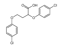 2,4-bis(4-chlorophenoxy)butanoic acid Structure