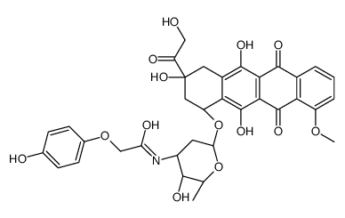 doxorubicin-N-4-hydroxyphenoxyacetamide structure