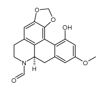 (-)-N-Formyl calycinine结构式