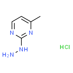 2-肼基-4-甲基嘧啶盐酸盐结构式