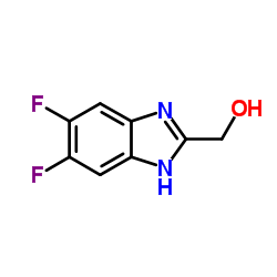 (5,6-Difluoro-1H-benzimidazol-2-yl)methanol Structure