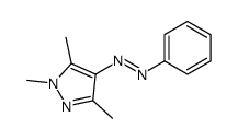phenyl-(1,3,5-trimethylpyrazol-4-yl)diazene结构式