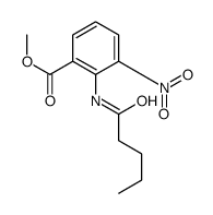 methyl 3-nitro-2-(pentanoylamino)benzoate结构式