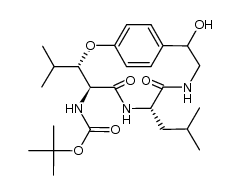 tert-butyl ((3S,4S,7S)-11-hydroxy-7-isobutyl-3-isopropyl-5,8-dioxo-2-oxa-6,9-diaza-1(1,4)-benzenacycloundecaphane-4-yl)carbamate Structure