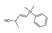 (+/-)-(E)-1-(dimethylphenylsilyl)-1-buten-3-ol结构式