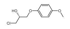(R)-1-chloro-3-(4-methoxyphenoxy)propan-2-ol结构式