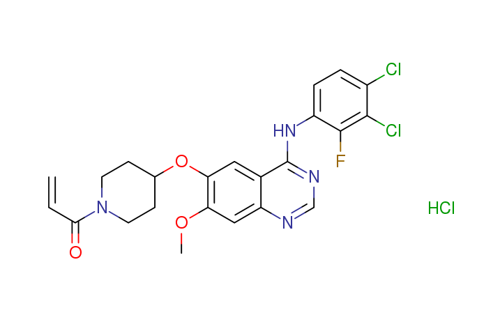 Poziotinib hydrochloride structure