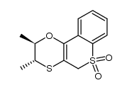 trans-2,3-Dihydro-2,3-dimethyl-[5H]-1,4-oxathiino[3,2-c][1]benzothiopyran 6,6-dioxide Structure