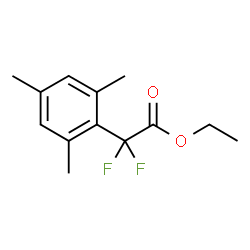 2,2-二氟-2-(2,4,6-三甲基苯基)乙酸乙酯结构式